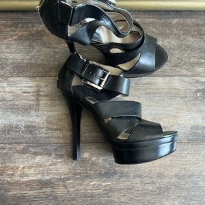 Michael Kors Black Strappy Heels